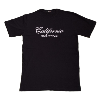 تیشرت مردانه طرح کالیفرنیا (california) مشکی